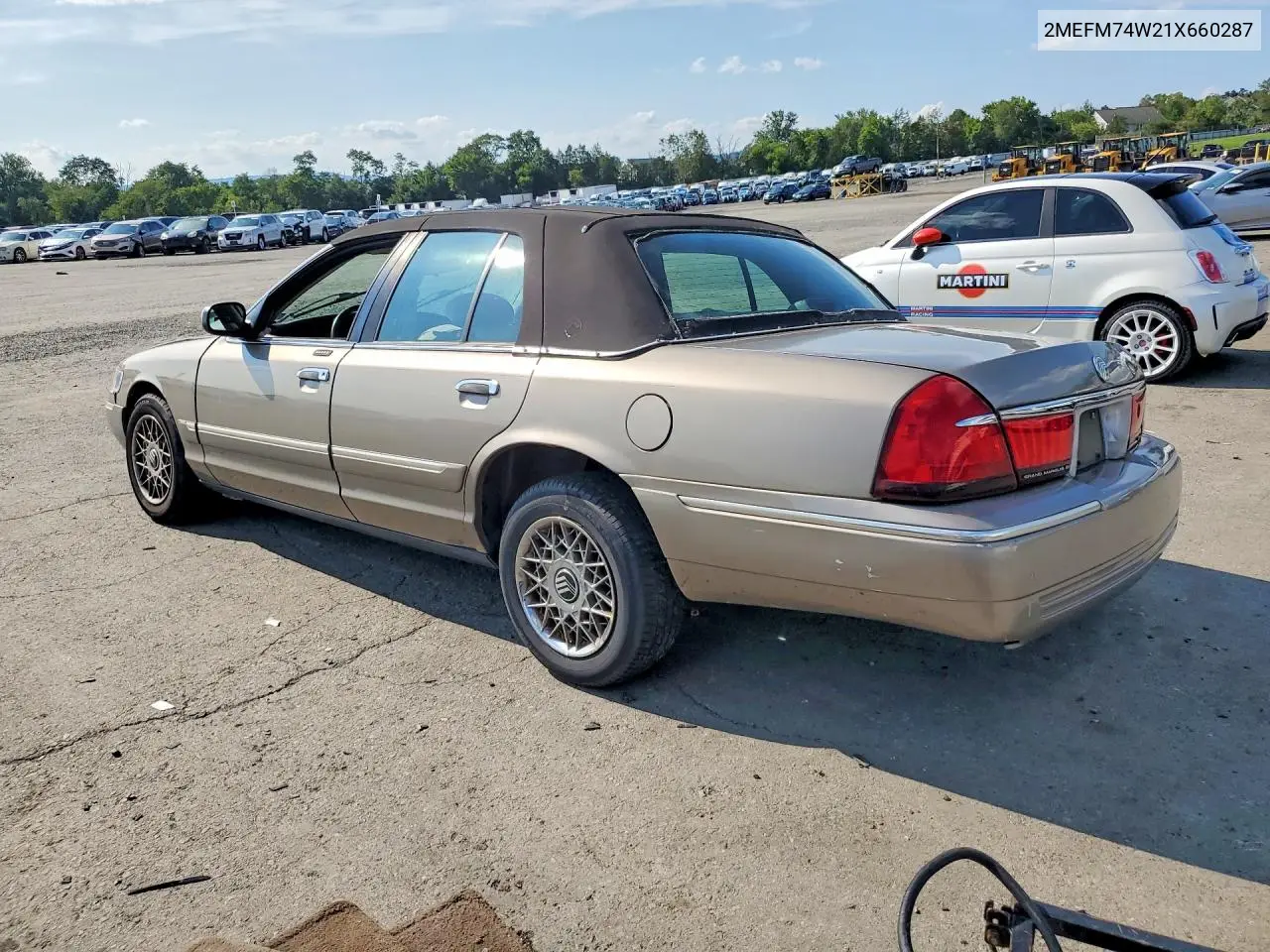 2001 MERCURY GRAND MARQUIS VIN 2MEFM74W21X660287 — фото 2