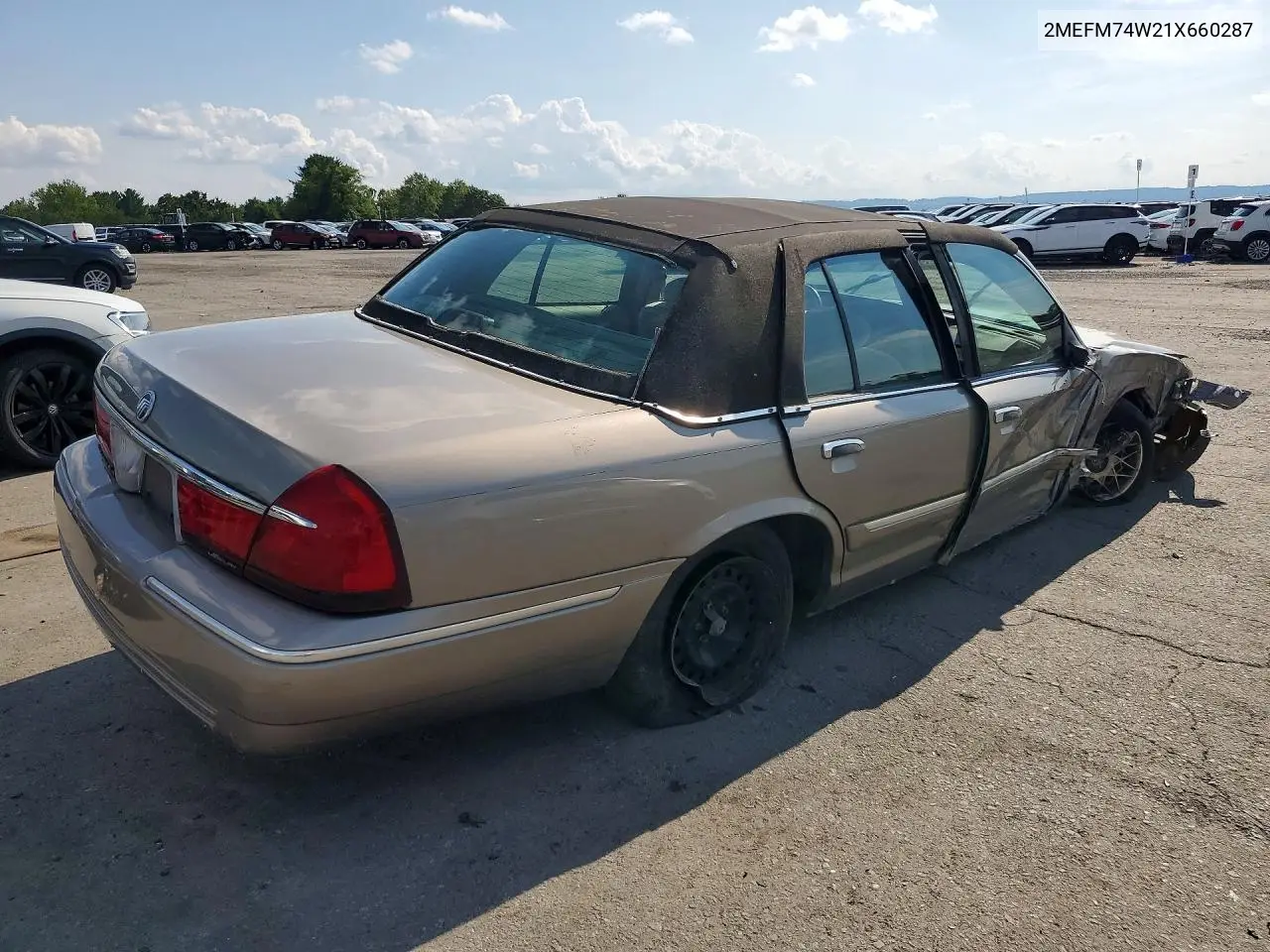 2001 MERCURY GRAND MARQUIS VIN 2MEFM74W21X660287 — фото 3