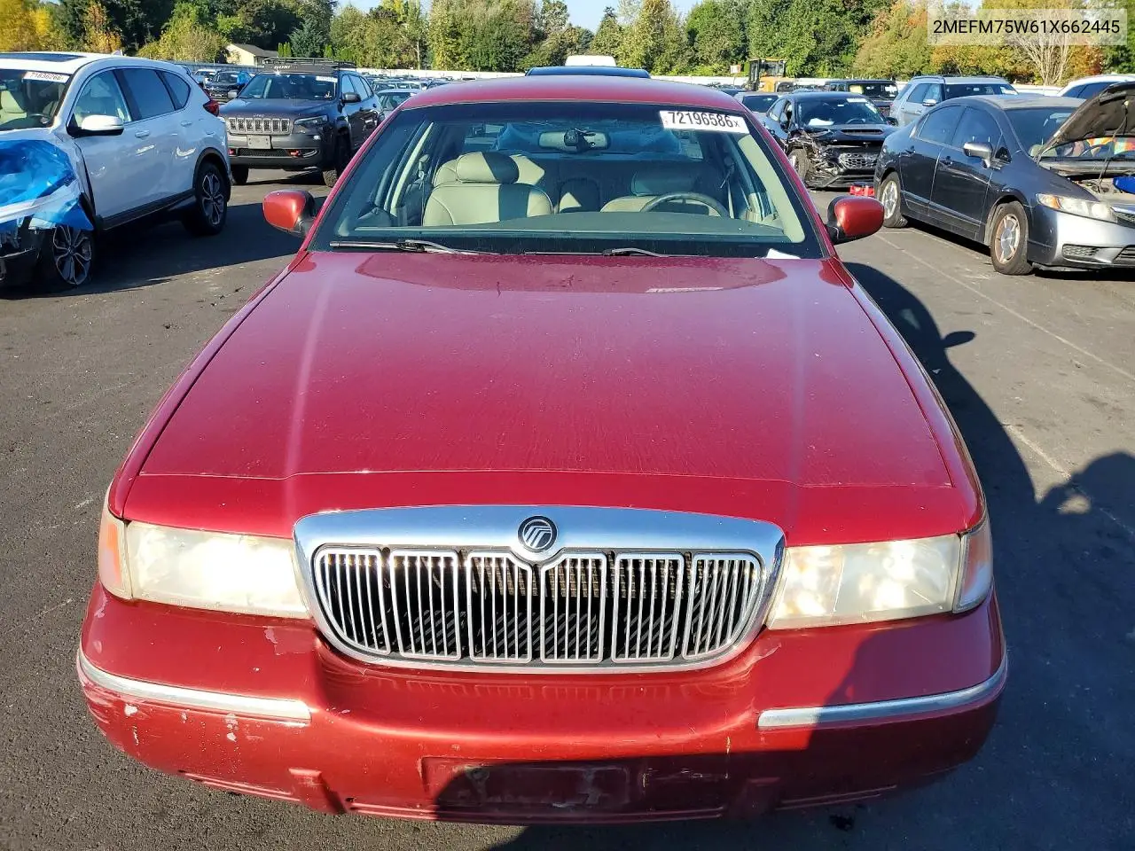 2001 MERCURY GRAND MARQUIS VIN 2MEFM75W61X662445 — фото 5