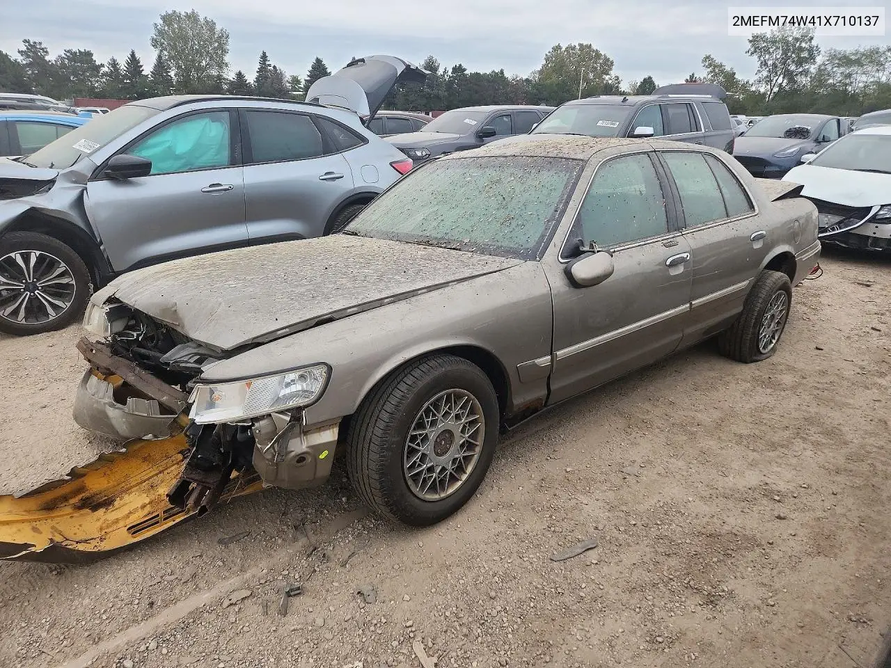 MERCURY GRAND MARQUIS 2001, VIN 2MEFM74W41X710137