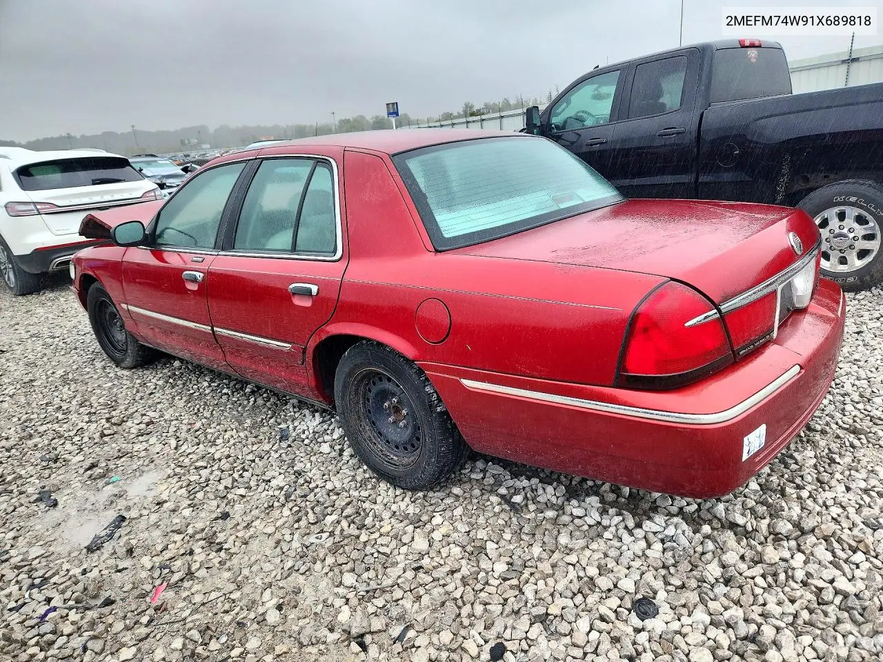 2001 MERCURY GRAND MARQUIS VIN 2MEFM74W91X689818 — фото 2