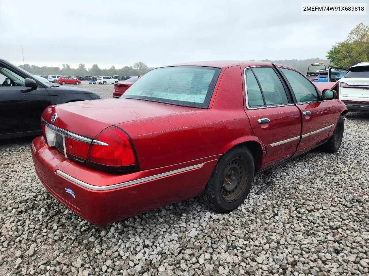 2001 MERCURY GRAND MARQUIS VIN 2MEFM74W91X689818 — фото 3