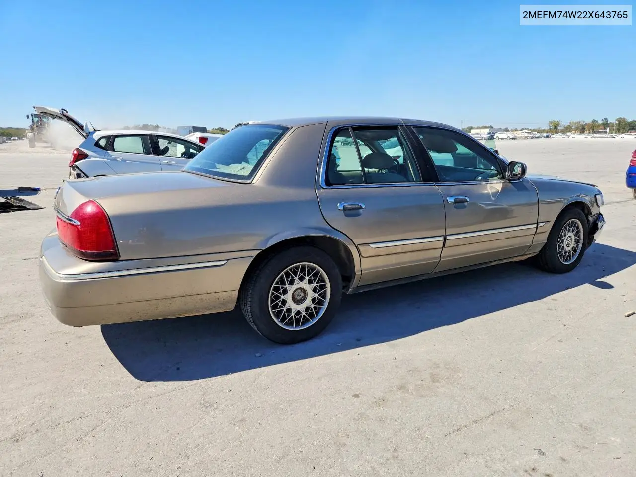 2002 MERCURY GRAND MARQUIS VIN 2MEFM74W22X643765 — фото 3