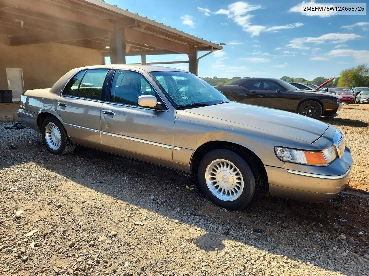 2002 MERCURY GRAND MARQUIS VIN 2MEFM75W12X658725 — фото 4