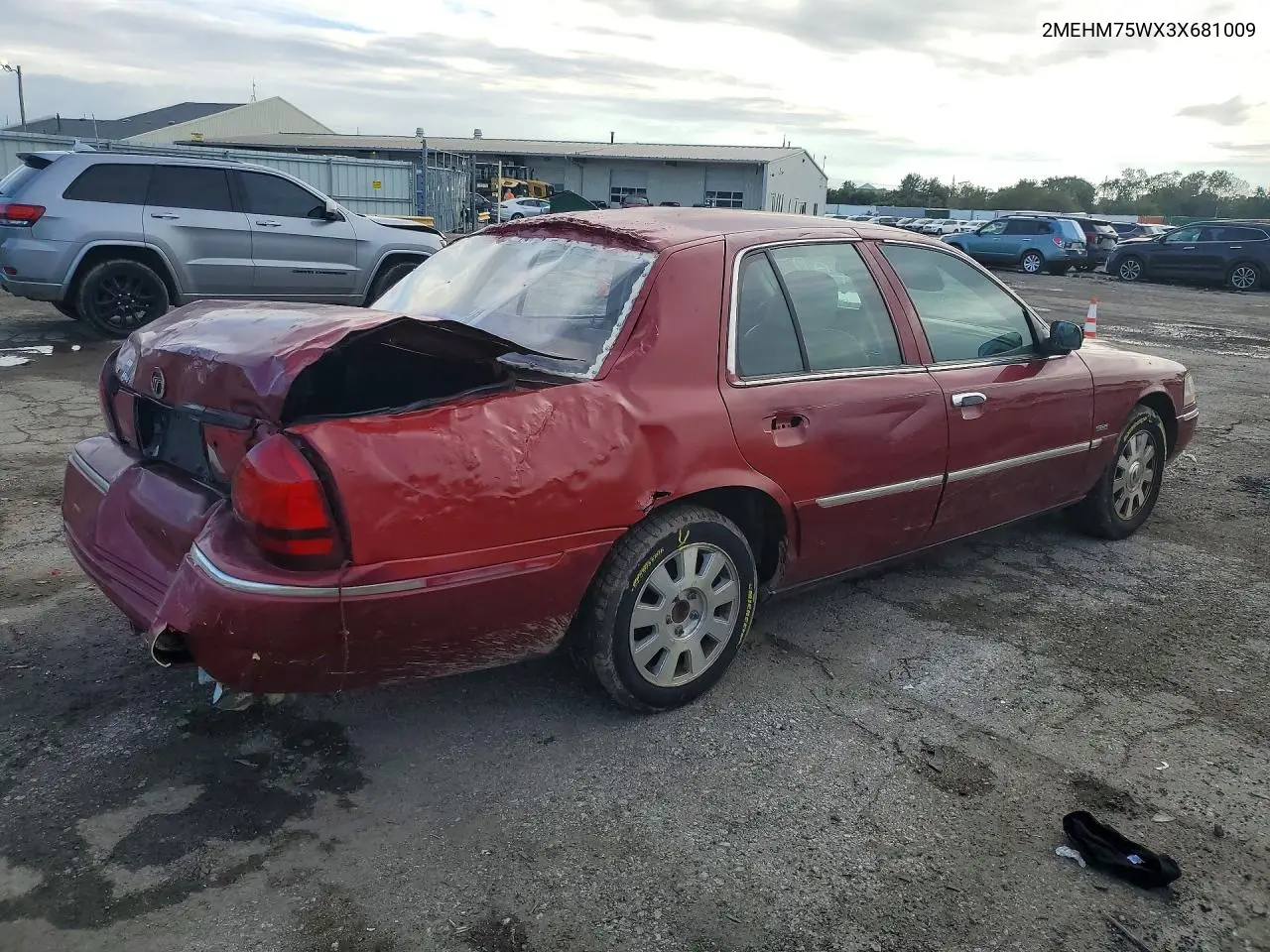 2003 MERCURY GRAND MARQUIS VIN 2MEHM75WX3X681009 — фото 3