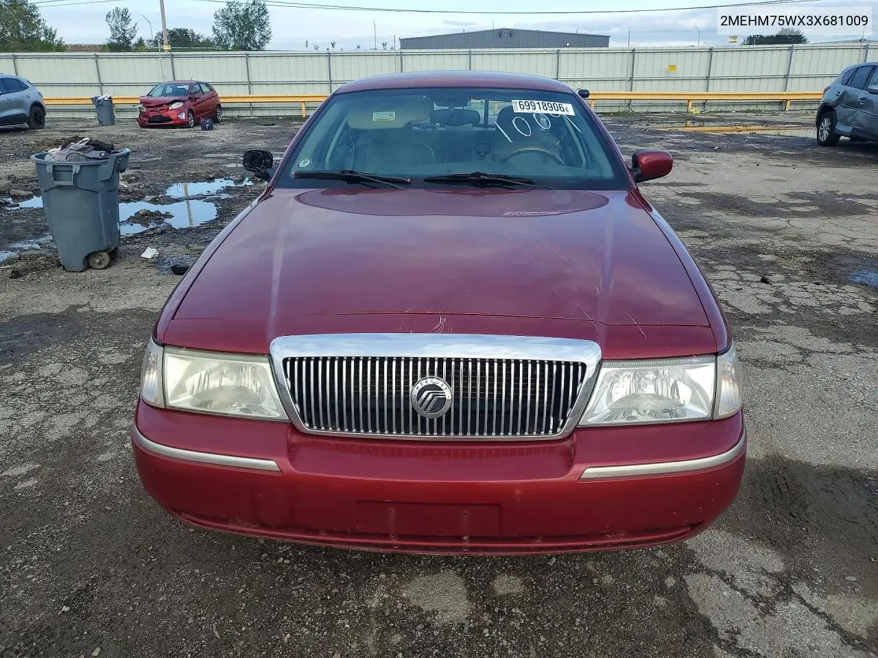 2003 MERCURY GRAND MARQUIS VIN 2MEHM75WX3X681009 — фото 5
