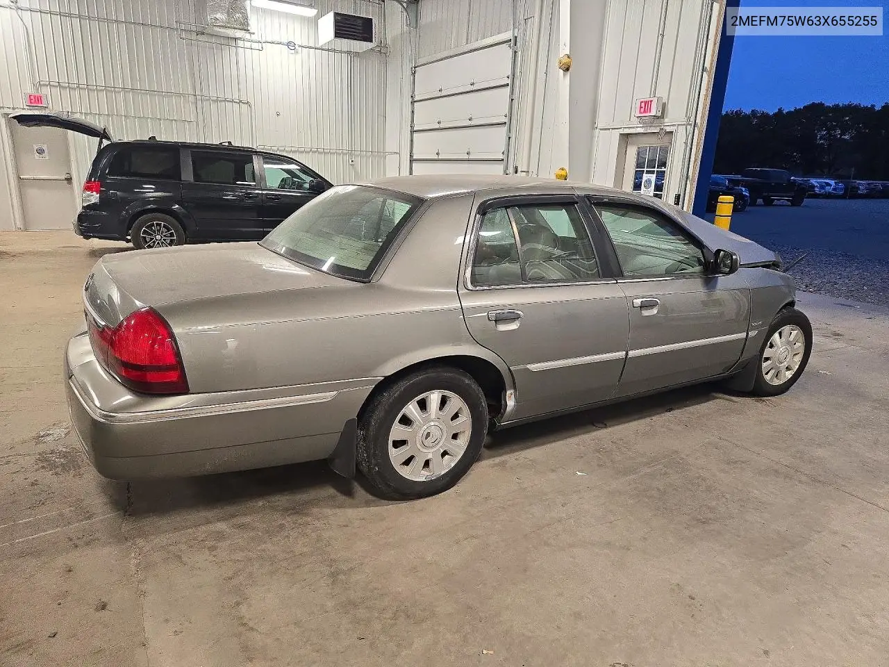 2003 MERCURY GRAND MARQUIS VIN 2MEFM75W63X655255 — фото 3