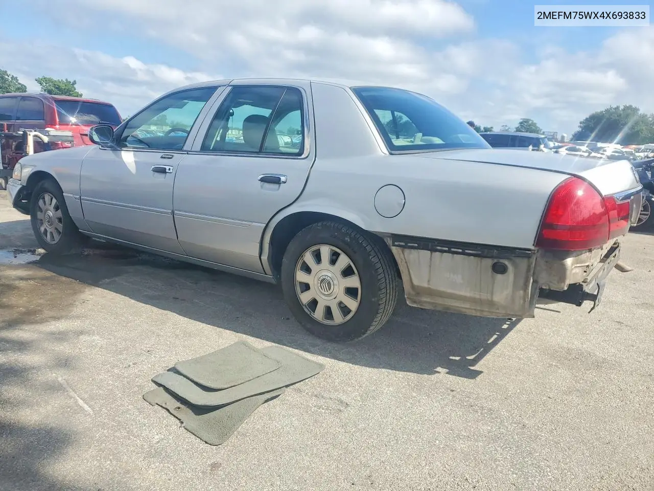 2004 MERCURY GRAND MARQUIS VIN 2MEFM75WX4X693833 — фото 2