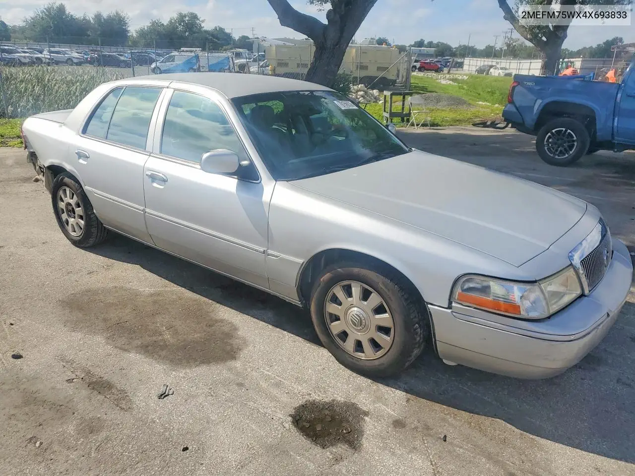 2004 MERCURY GRAND MARQUIS VIN 2MEFM75WX4X693833 — фото 4