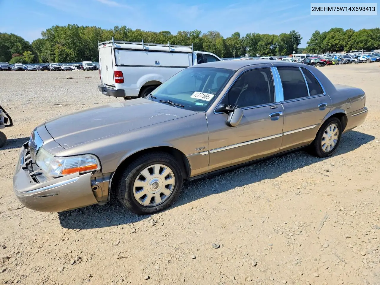 MERCURY GRAND MARQUIS 2004, VIN 2MEHM75W14X698413