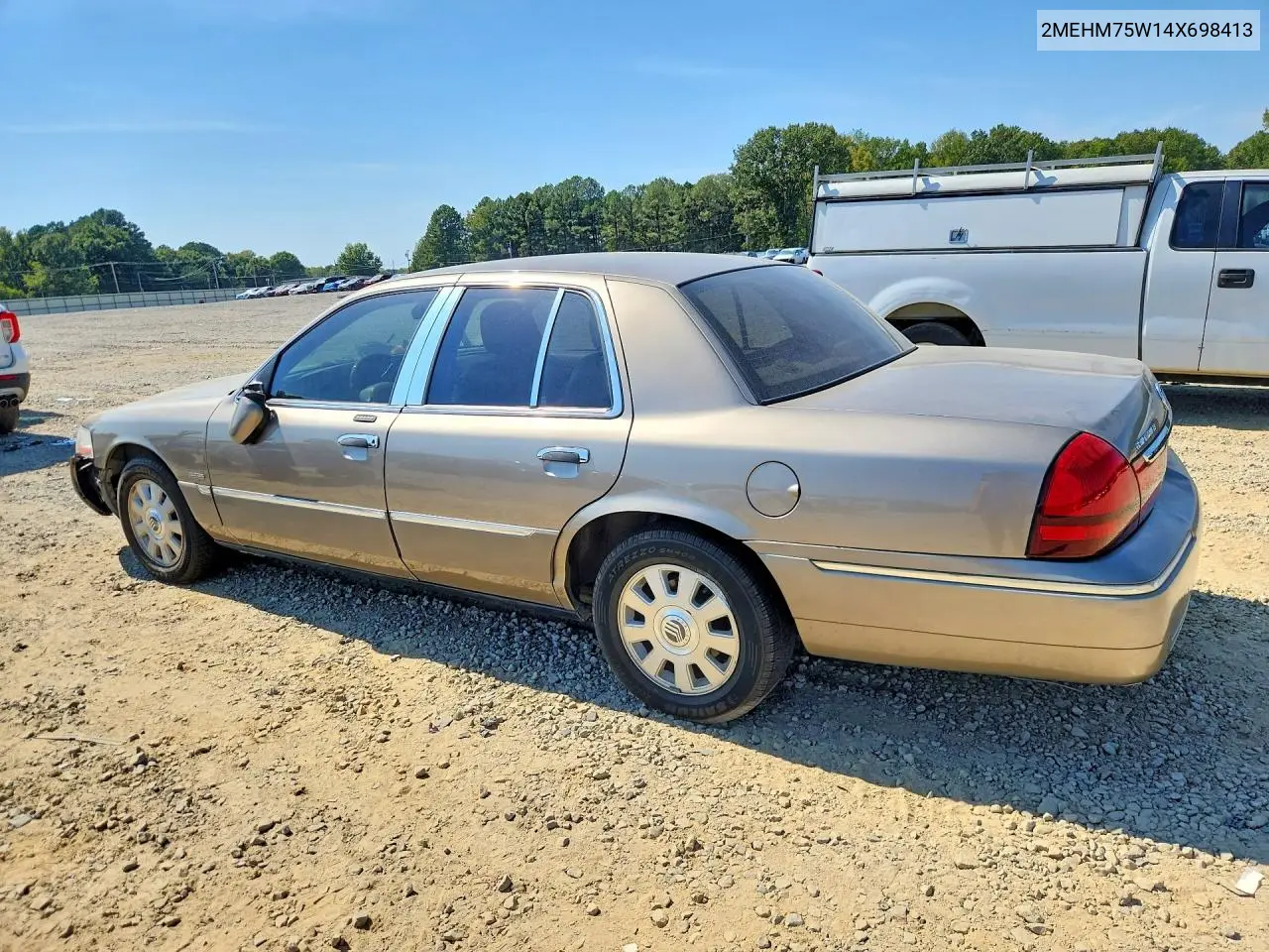 2004 MERCURY GRAND MARQUIS VIN 2MEHM75W14X698413 — фото 2