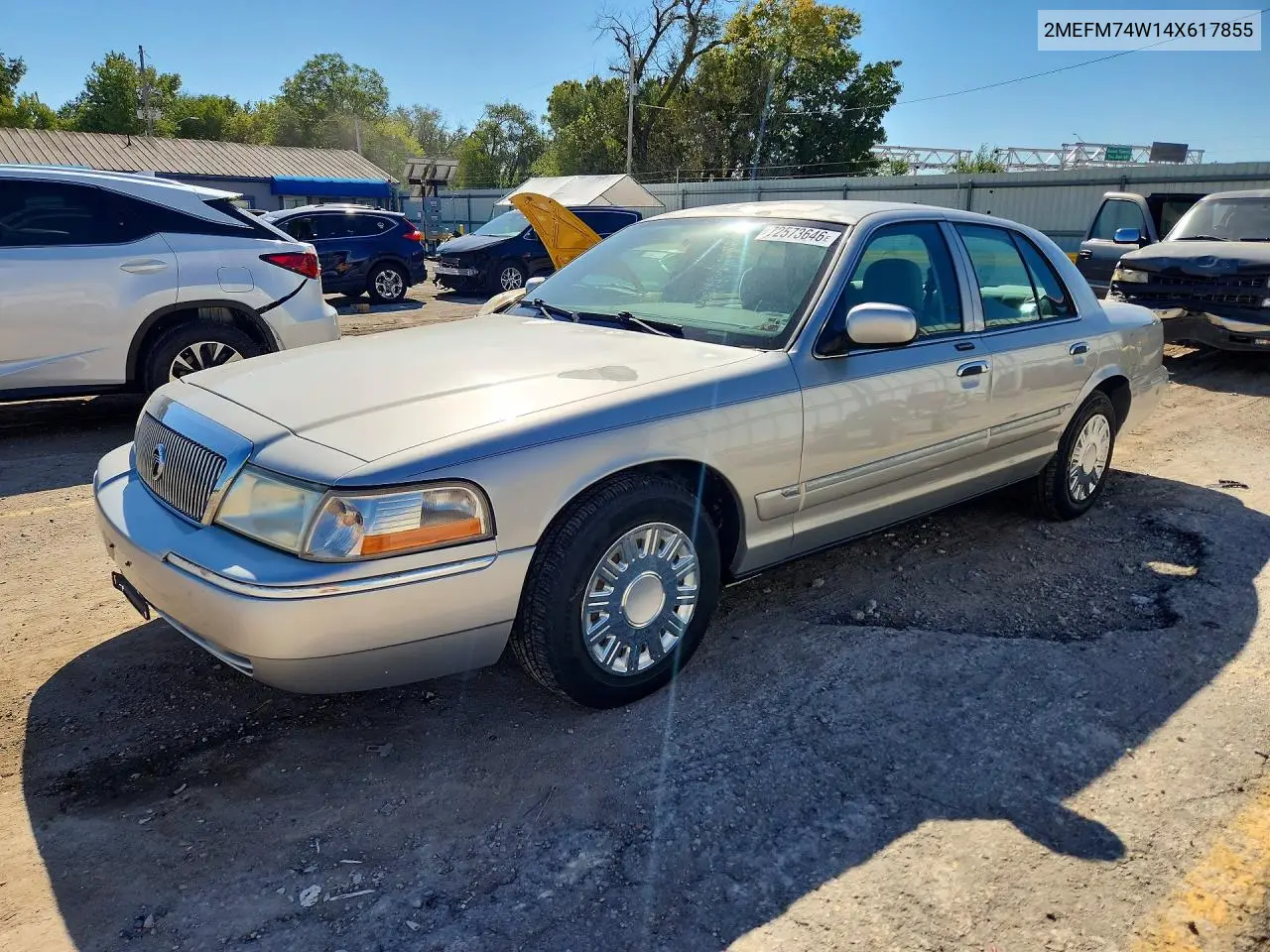 MERCURY GRAND MARQUIS 2004, VIN 2MEFM74W14X617855