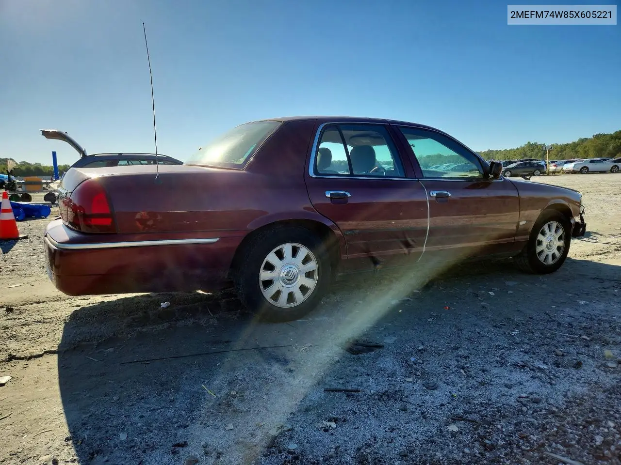 2005 MERCURY GRAND MARQUIS VIN 2MEFM74W85X605221 — фото 3