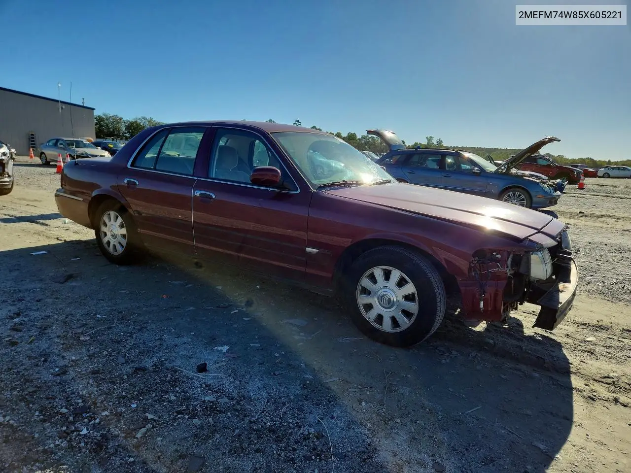 2005 MERCURY GRAND MARQUIS VIN 2MEFM74W85X605221 — фото 4