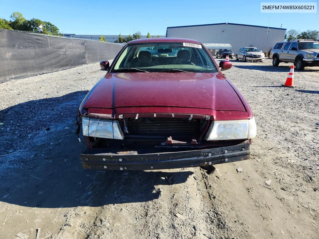 2005 MERCURY GRAND MARQUIS VIN 2MEFM74W85X605221 — фото 5