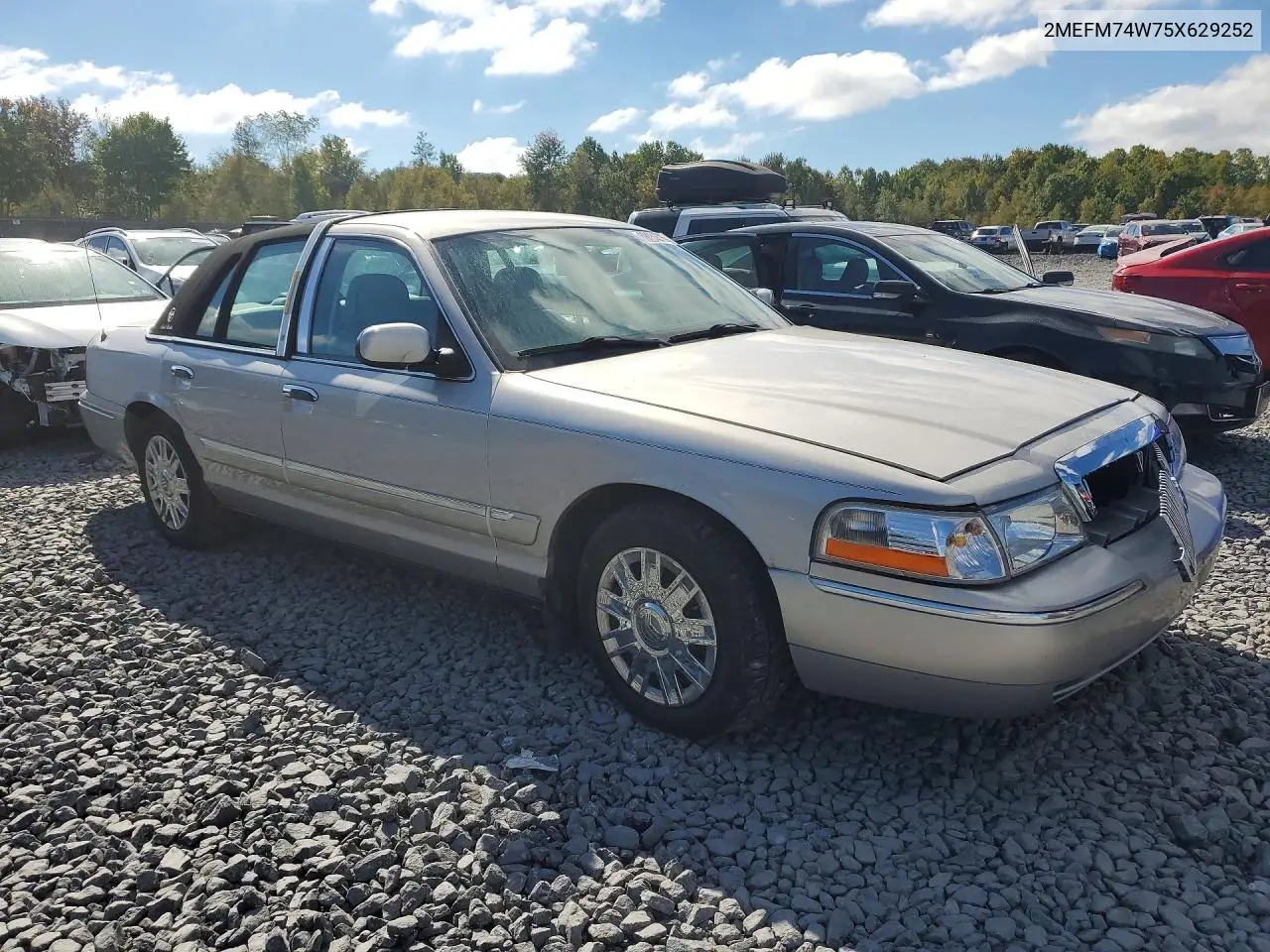2005 MERCURY GRAND MARQUIS VIN 2MEFM74W75X629252 — фото 4