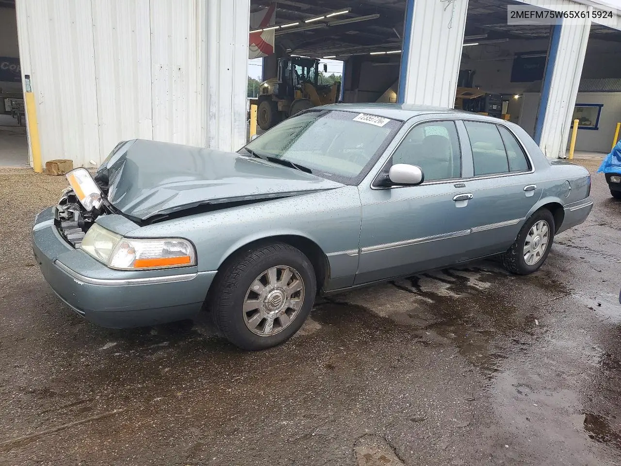 MERCURY GRAND MARQUIS 2005, VIN 2MEFM75W65X615924