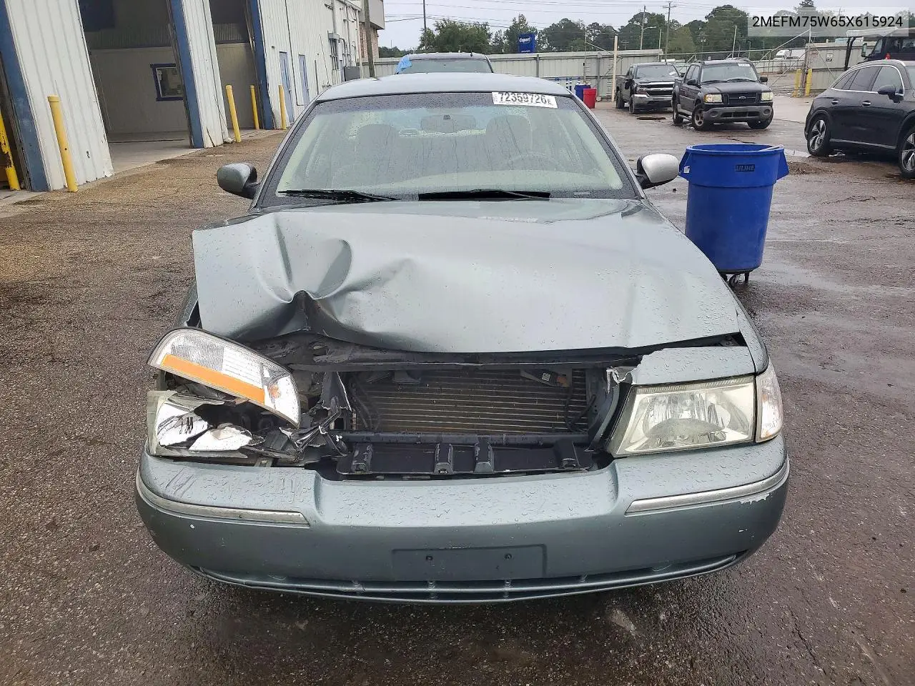 2005 MERCURY GRAND MARQUIS VIN 2MEFM75W65X615924 — фото 5