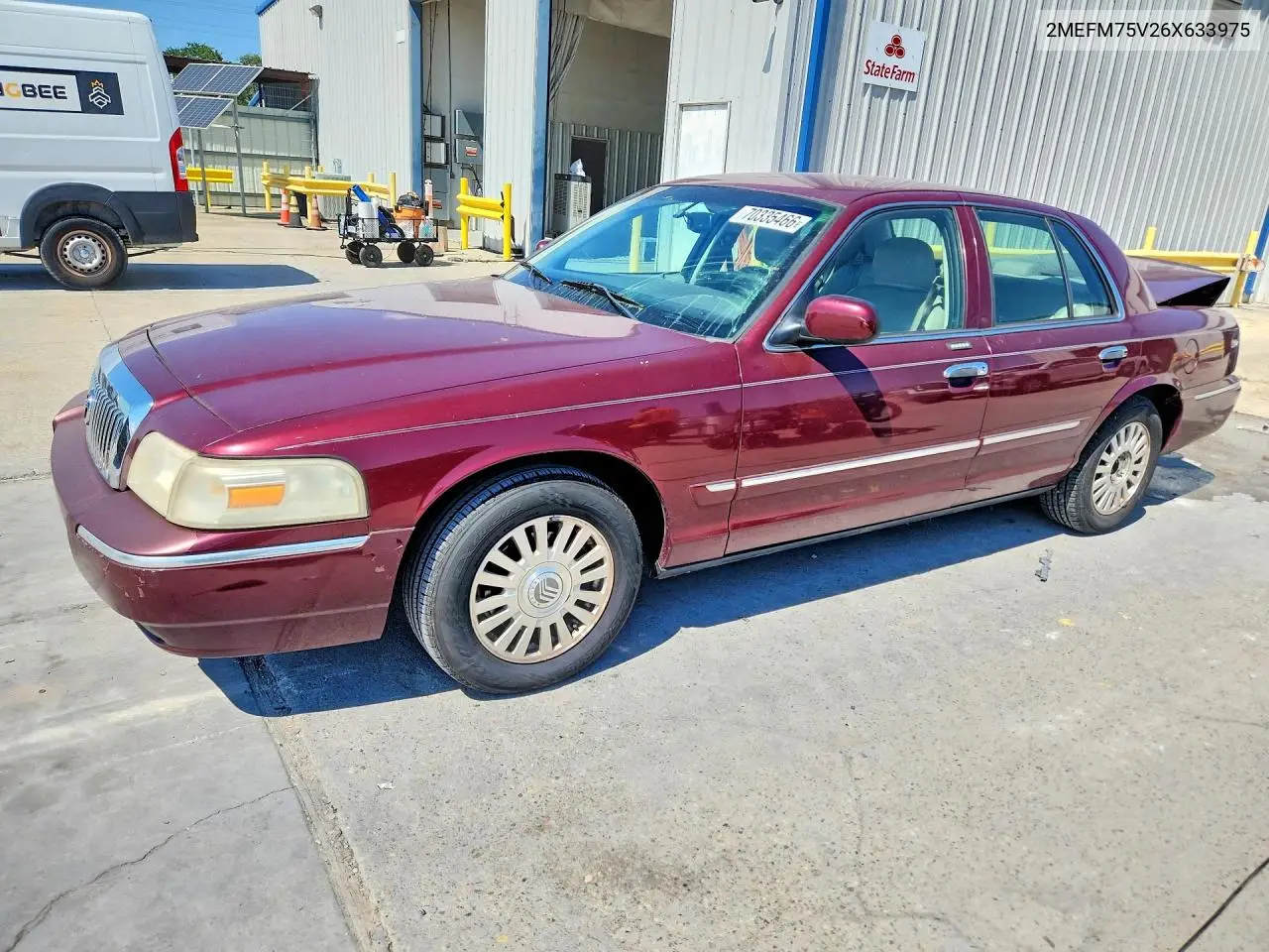 MERCURY GRAND MARQUIS 2006, VIN 2MEFM75V26X633975