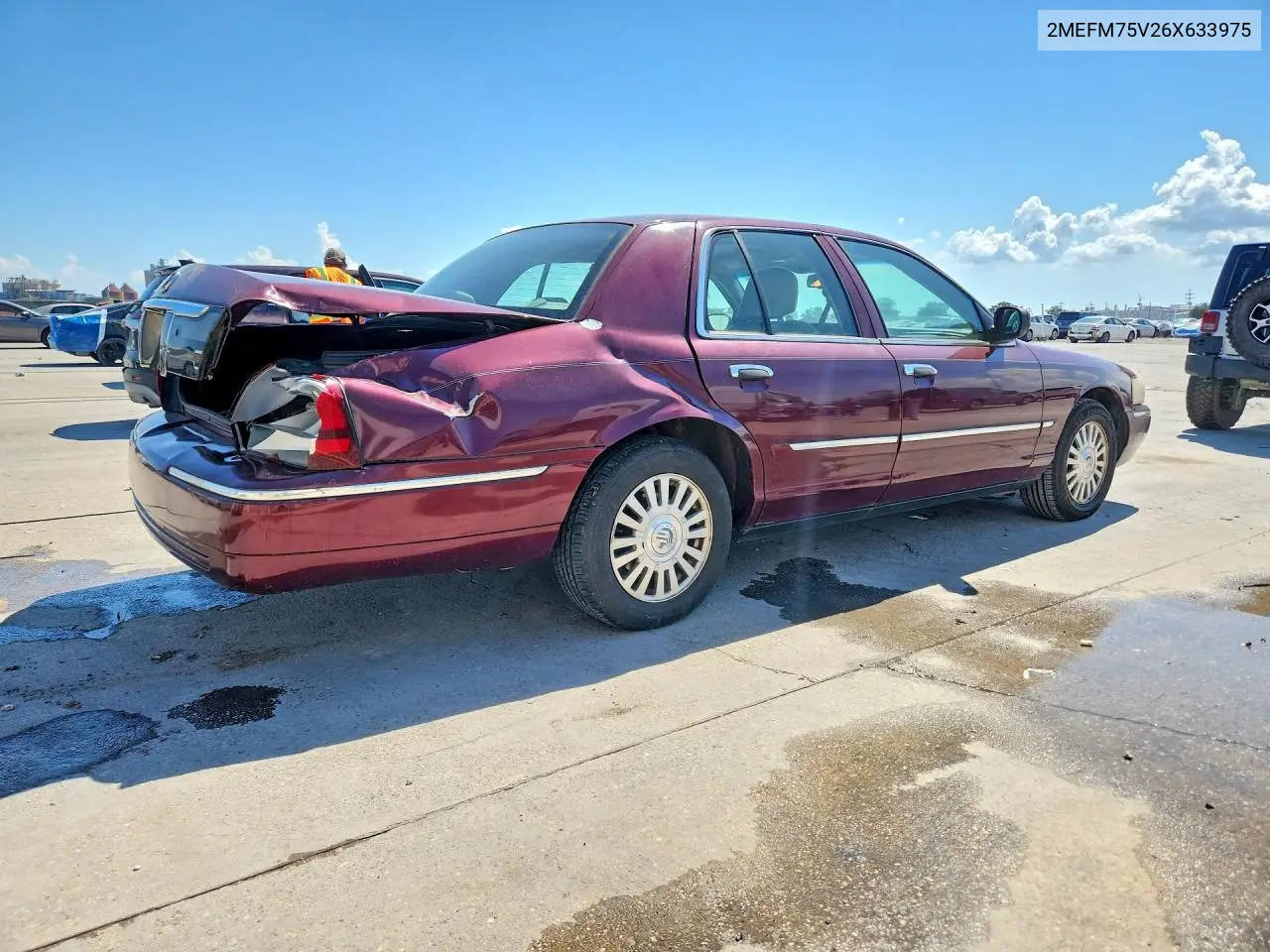 2006 MERCURY GRAND MARQUIS VIN 2MEFM75V26X633975 — фото 3