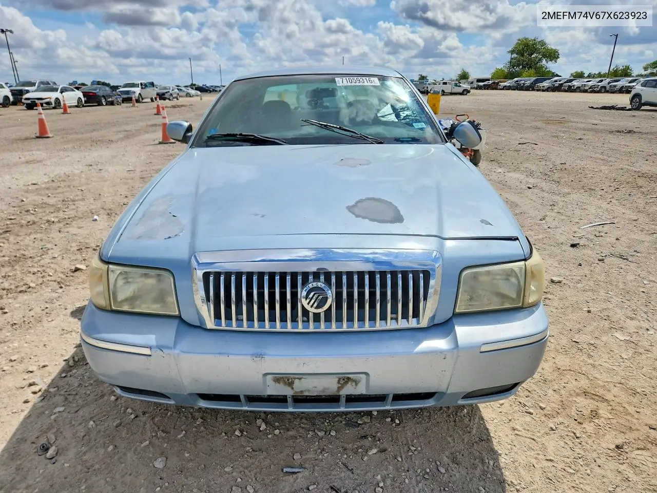 2007 MERCURY GRAND MARQUIS VIN 2MEFM74V67X623923 — фото 5