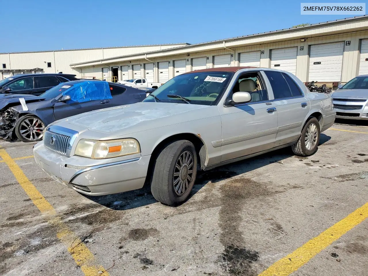 MERCURY GRAND MARQUIS 2008, VIN 2MEFM75V78X662260