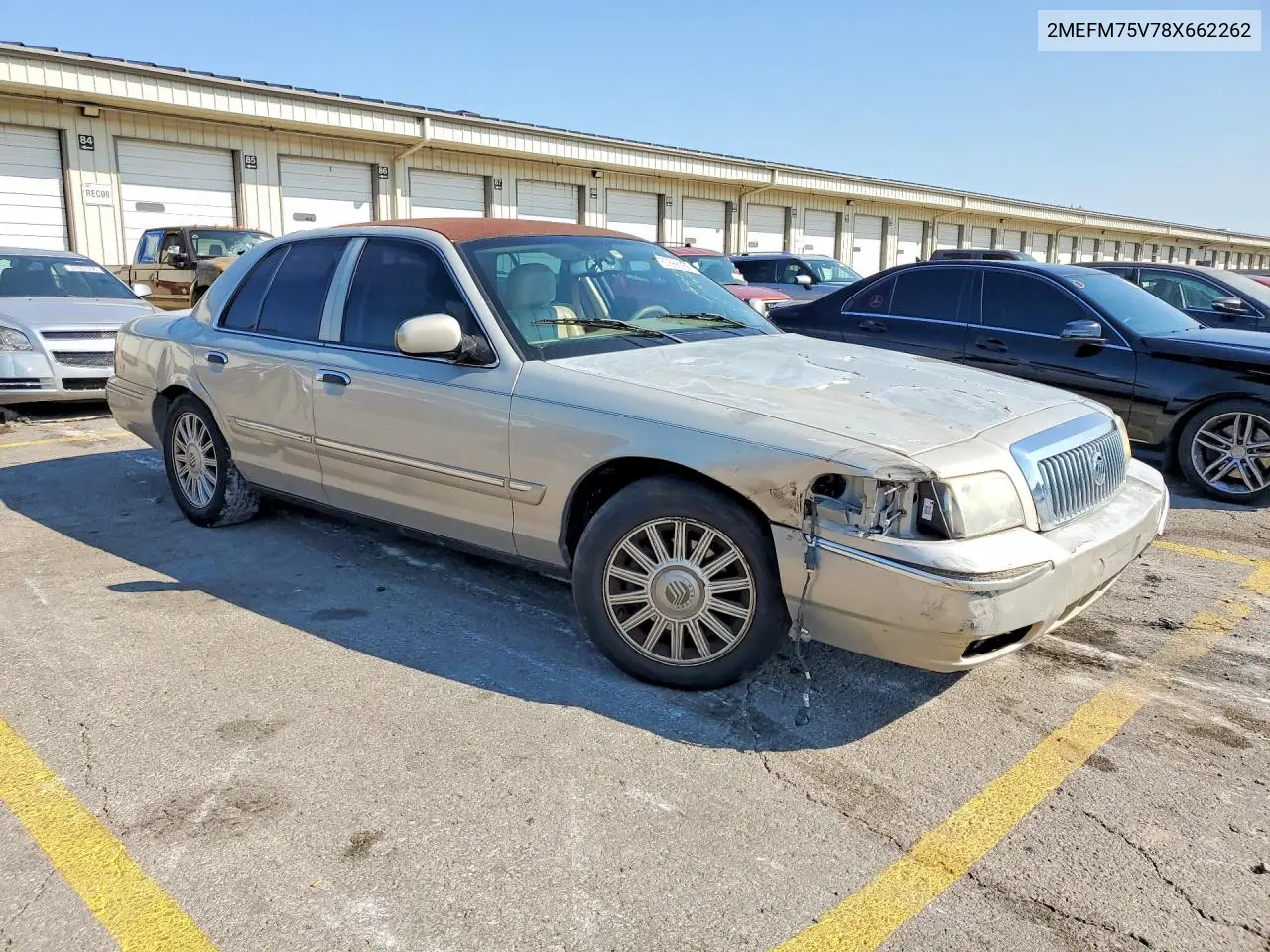 2008 MERCURY GRAND MARQUIS VIN 2MEFM75V78X662260 — фото 4