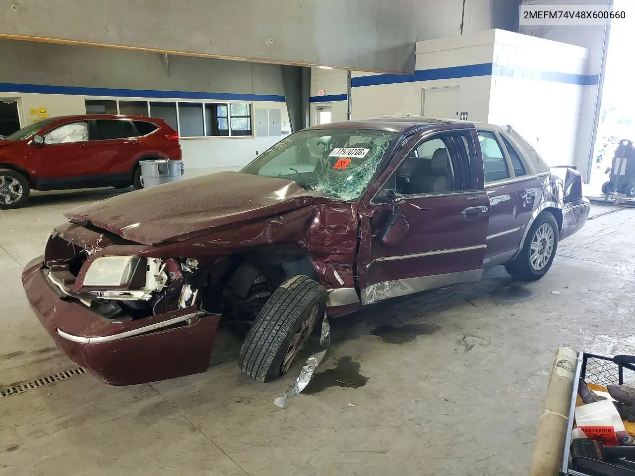 MERCURY GRAND MARQUIS 2008, VIN 2MEFM74V48X600660