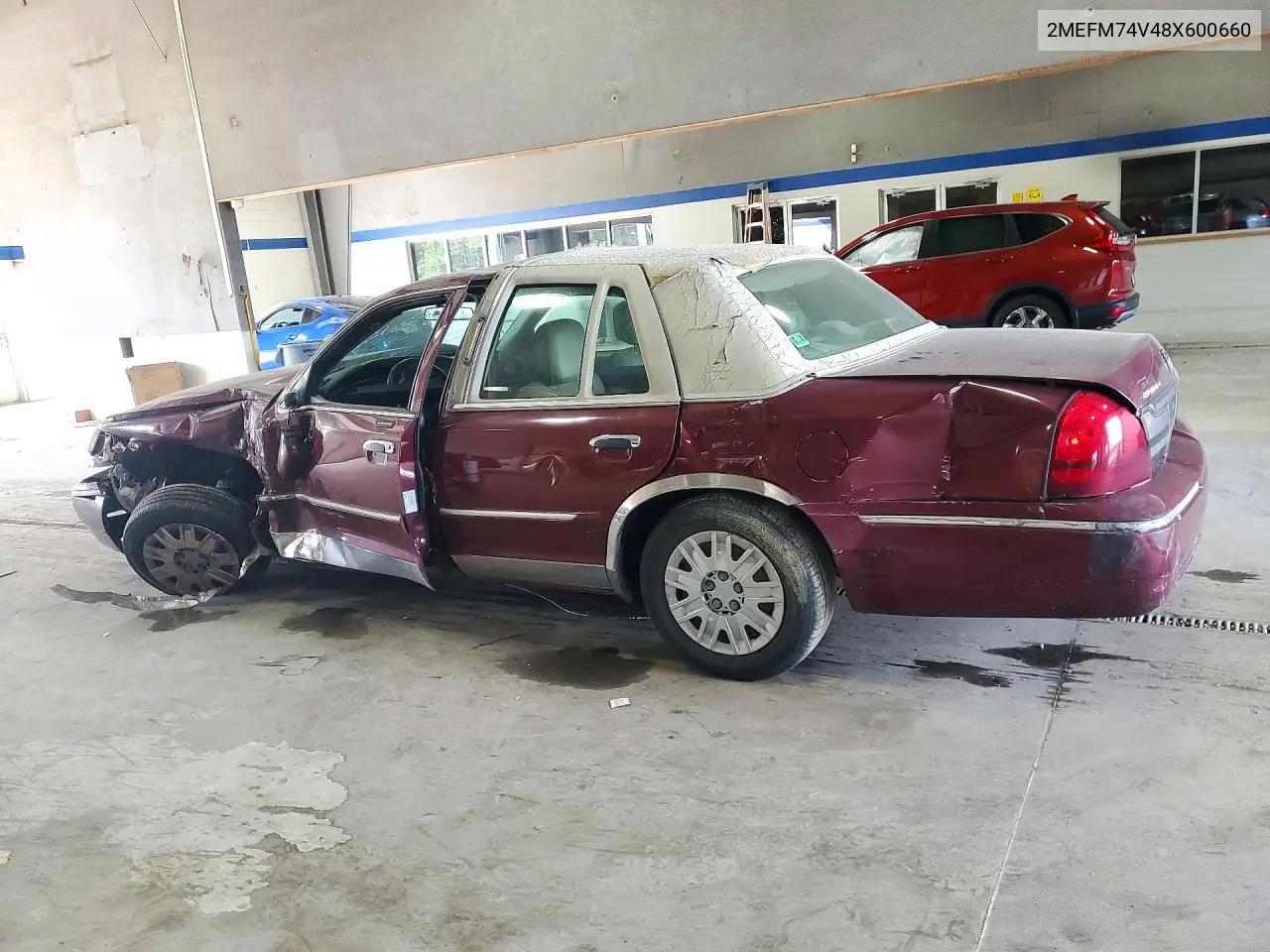 2008 MERCURY GRAND MARQUIS VIN 2MEFM74V48X600660 — фото 2