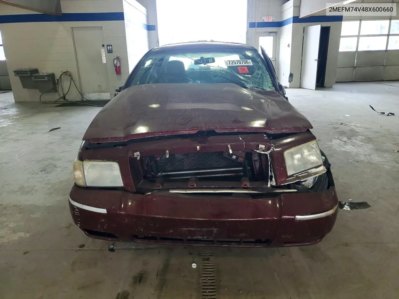 2008 MERCURY GRAND MARQUIS VIN 2MEFM74V48X600660 — фото 5
