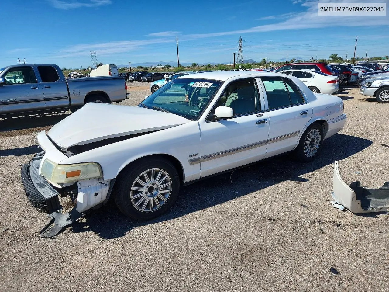 MERCURY GRAND MARQUIS 2009, VIN 2MEHM75V89X627045