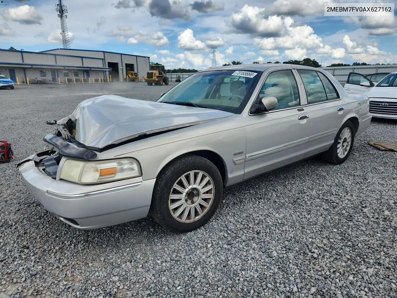 MERCURY GRAND MARQUIS 2010, VIN 2MEBM7FV0AX627162