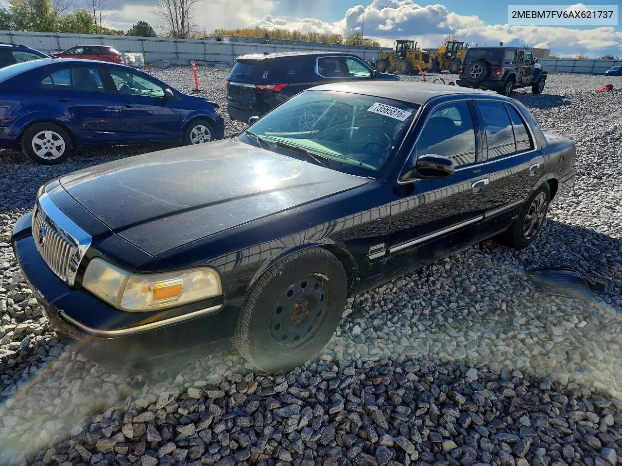 MERCURY GRAND MARQUIS 2010, VIN 2MEBM7FV6AX621737
