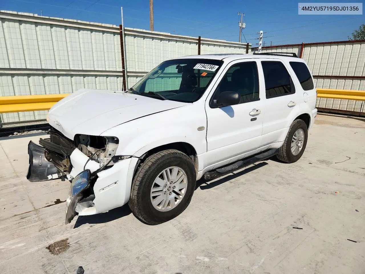 MERCURY MARINER 2005, VIN 4M2YU57195DJ01356