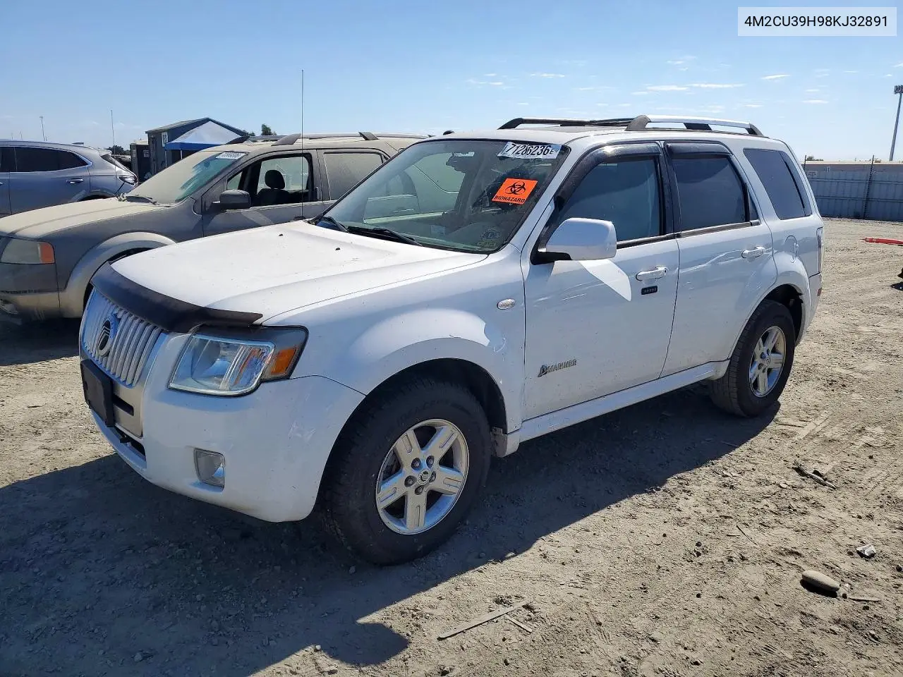 MERCURY MARINER 2008, VIN 4M2CU39H98KJ32891