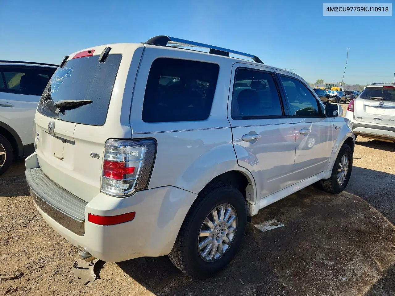 2009 MERCURY MARINER VIN 4M2CU97759KJ10918 — фото 3