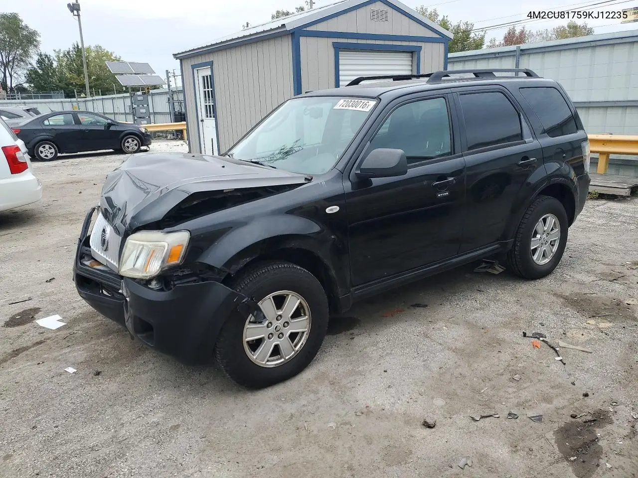 MERCURY MARINER 2009, VIN 4M2CU81759KJ12235