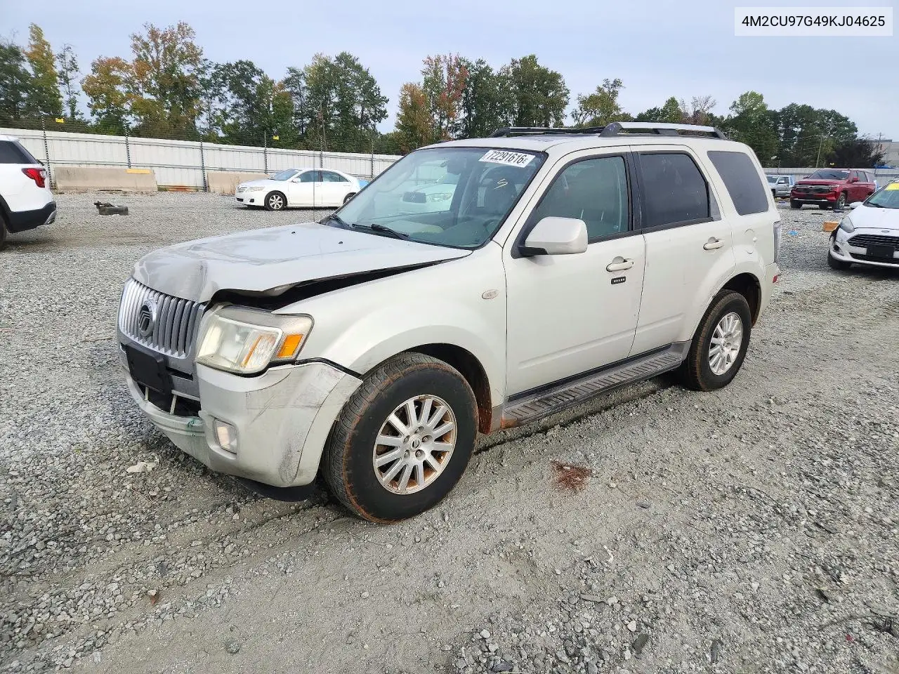 MERCURY MARINER 2009, VIN 4M2CU97G49KJ04625