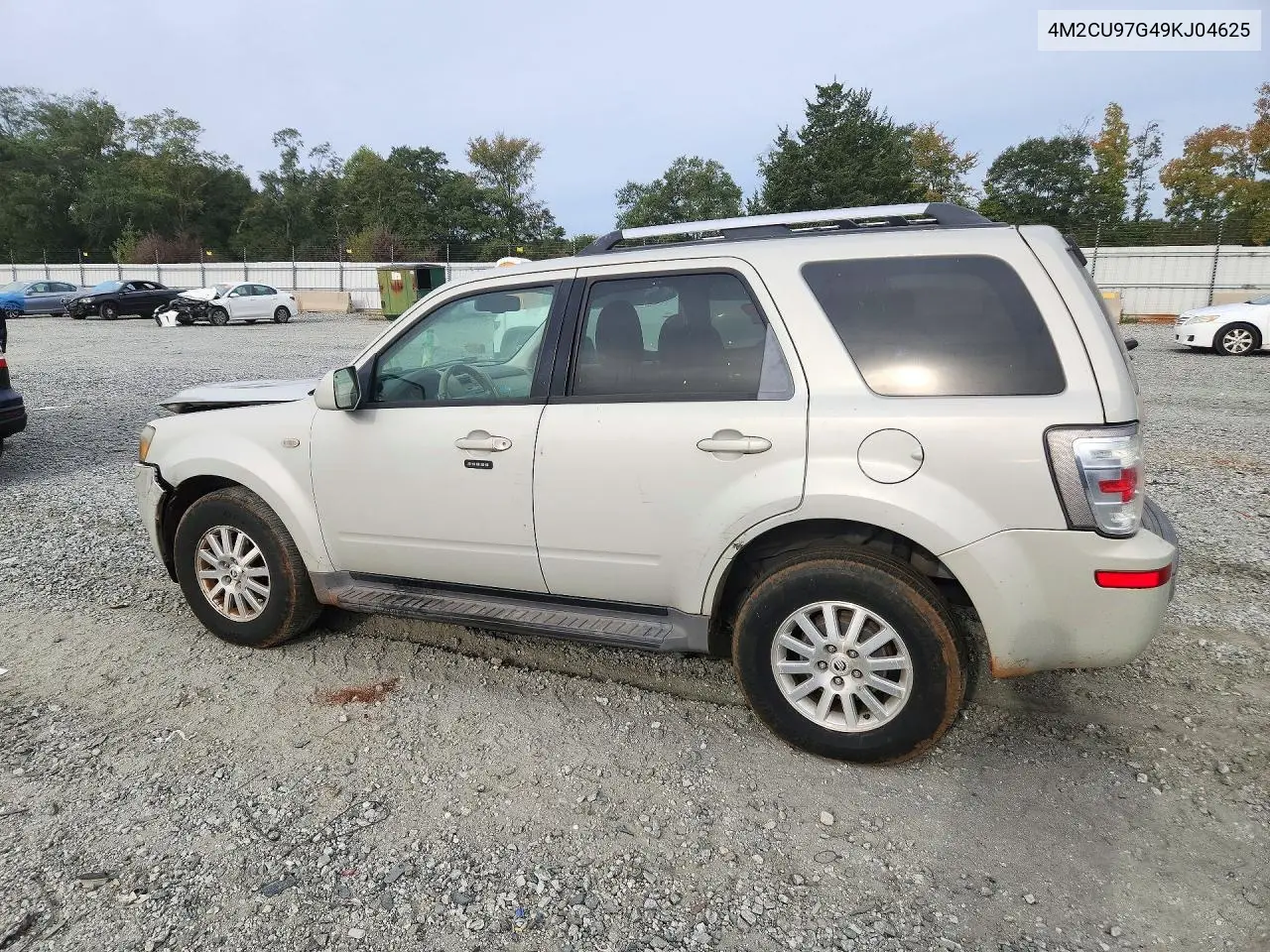 2009 MERCURY MARINER VIN 4M2CU97G49KJ04625 — фото 2