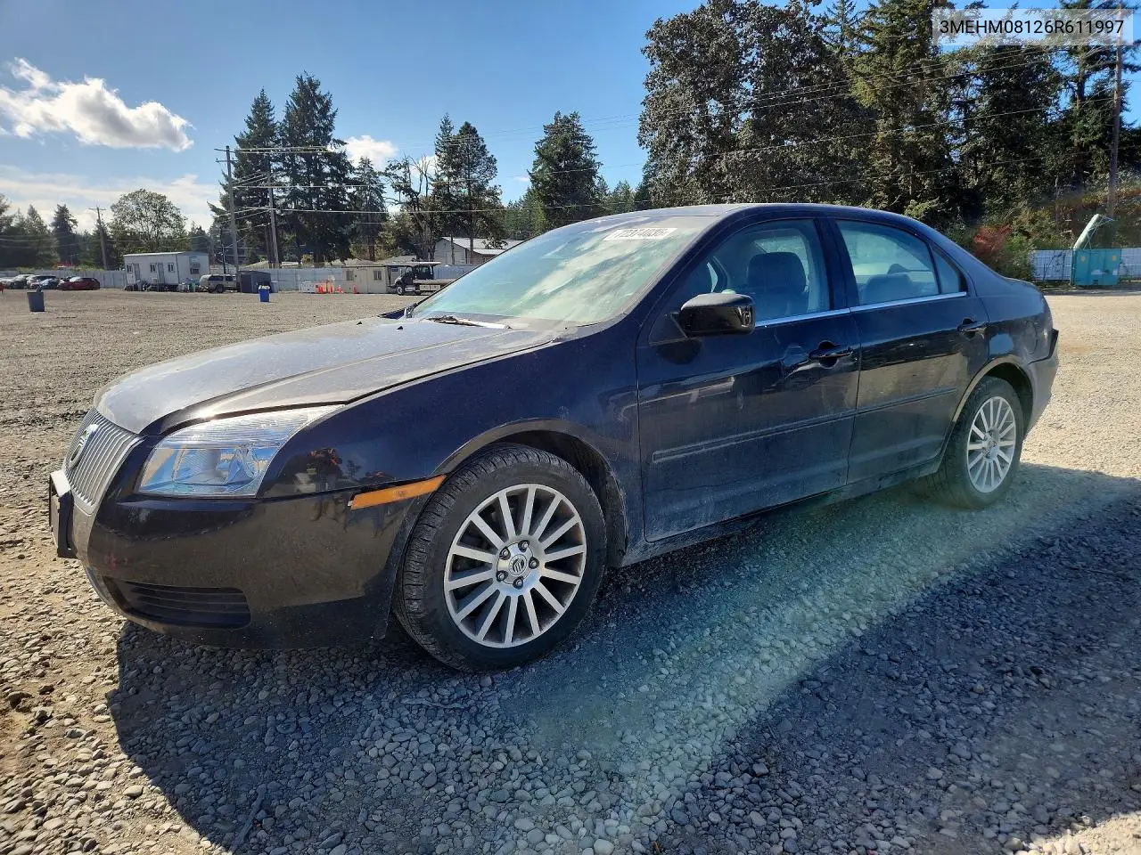 MERCURY MILAN 2006, VIN 3MEHM08126R611997