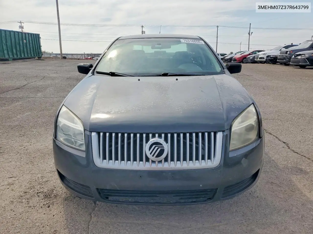 2007 MERCURY MILAN VIN 3MEHM07Z37R643799 — фото 5