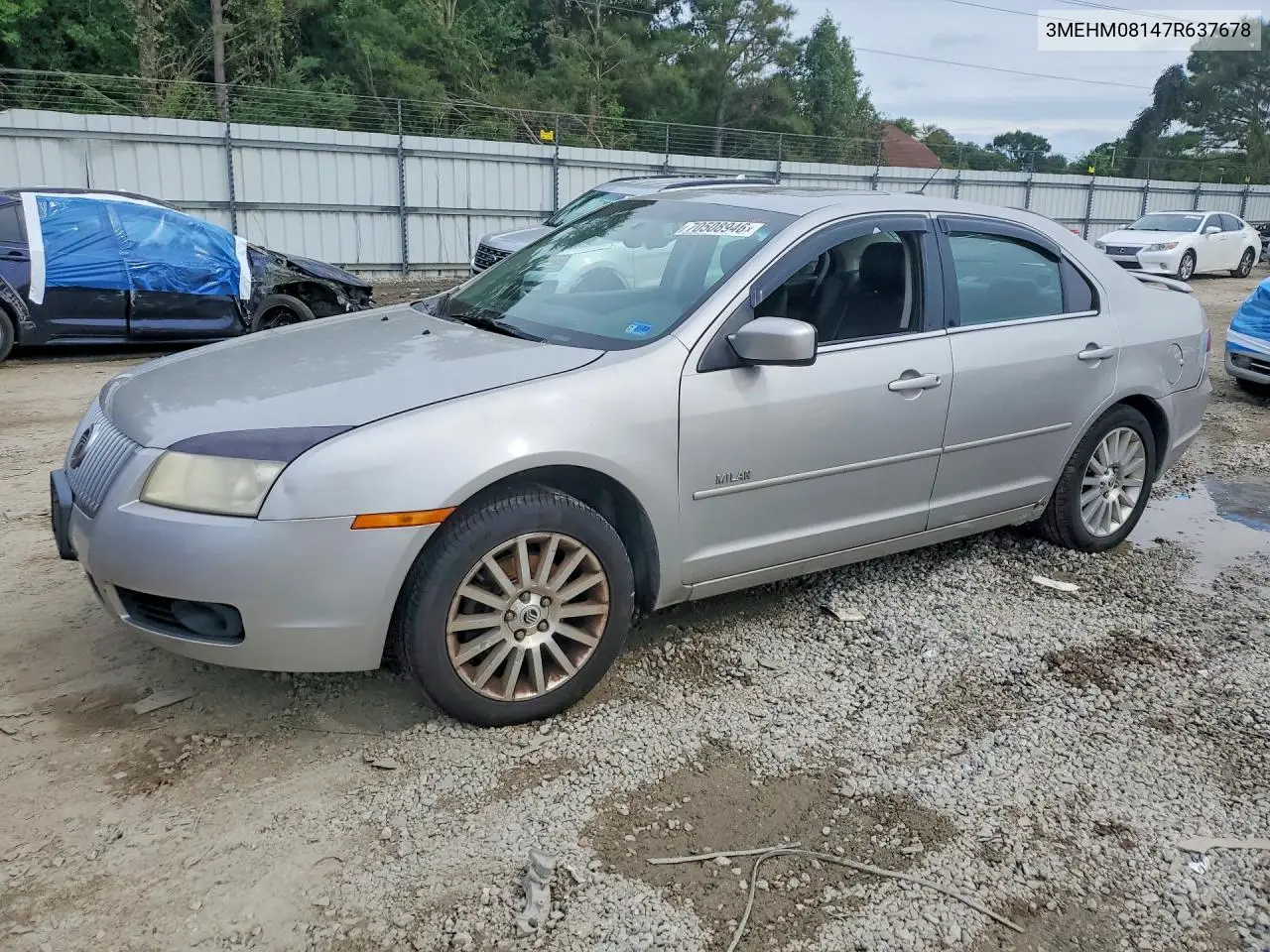 MERCURY MILAN 2007, VIN 3MEHM08147R637678