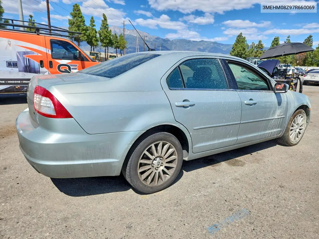 2007 MERCURY MILAN VIN 3MEHM08Z97R660069 — фото 3