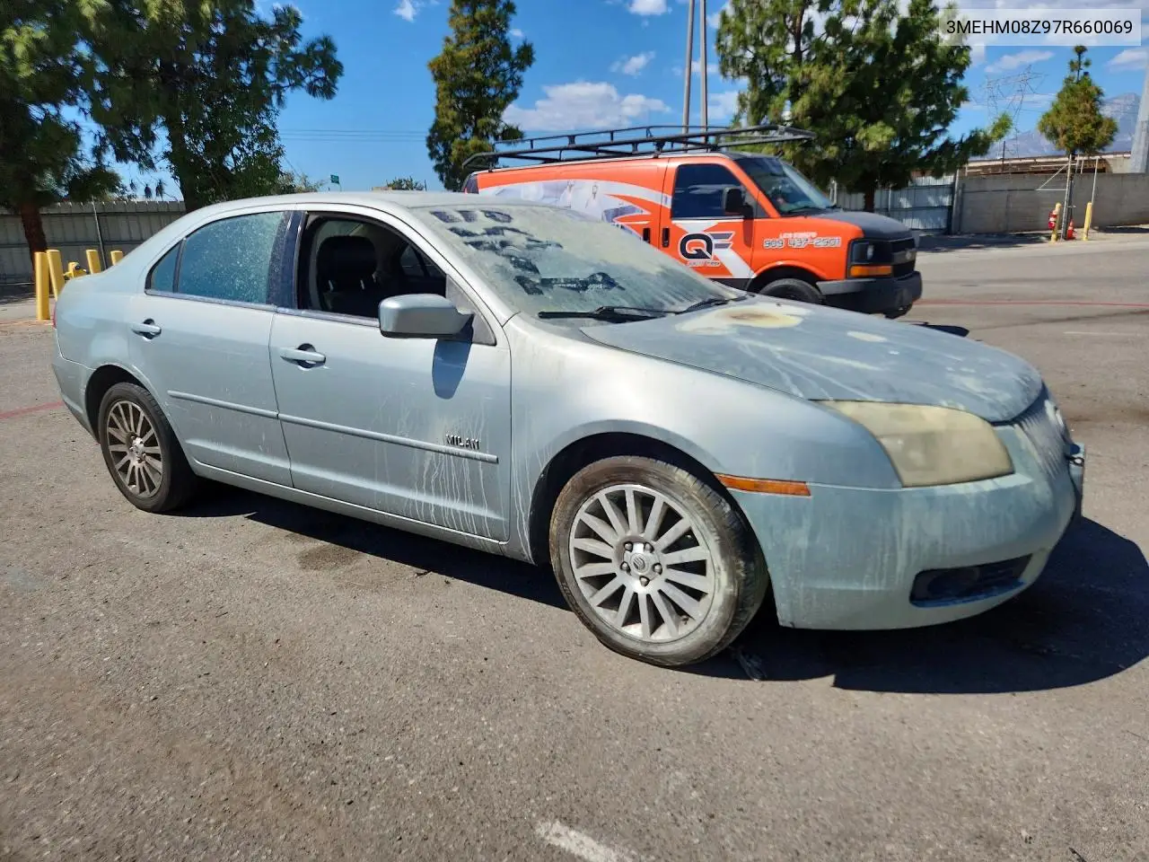 2007 MERCURY MILAN VIN 3MEHM08Z97R660069 — фото 4