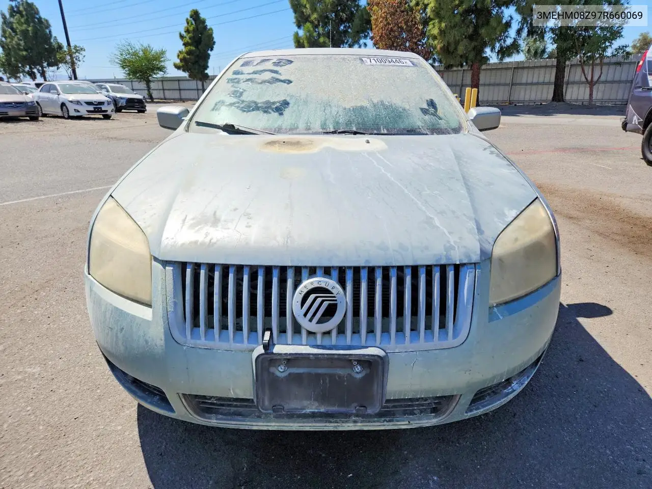 2007 MERCURY MILAN VIN 3MEHM08Z97R660069 — фото 5