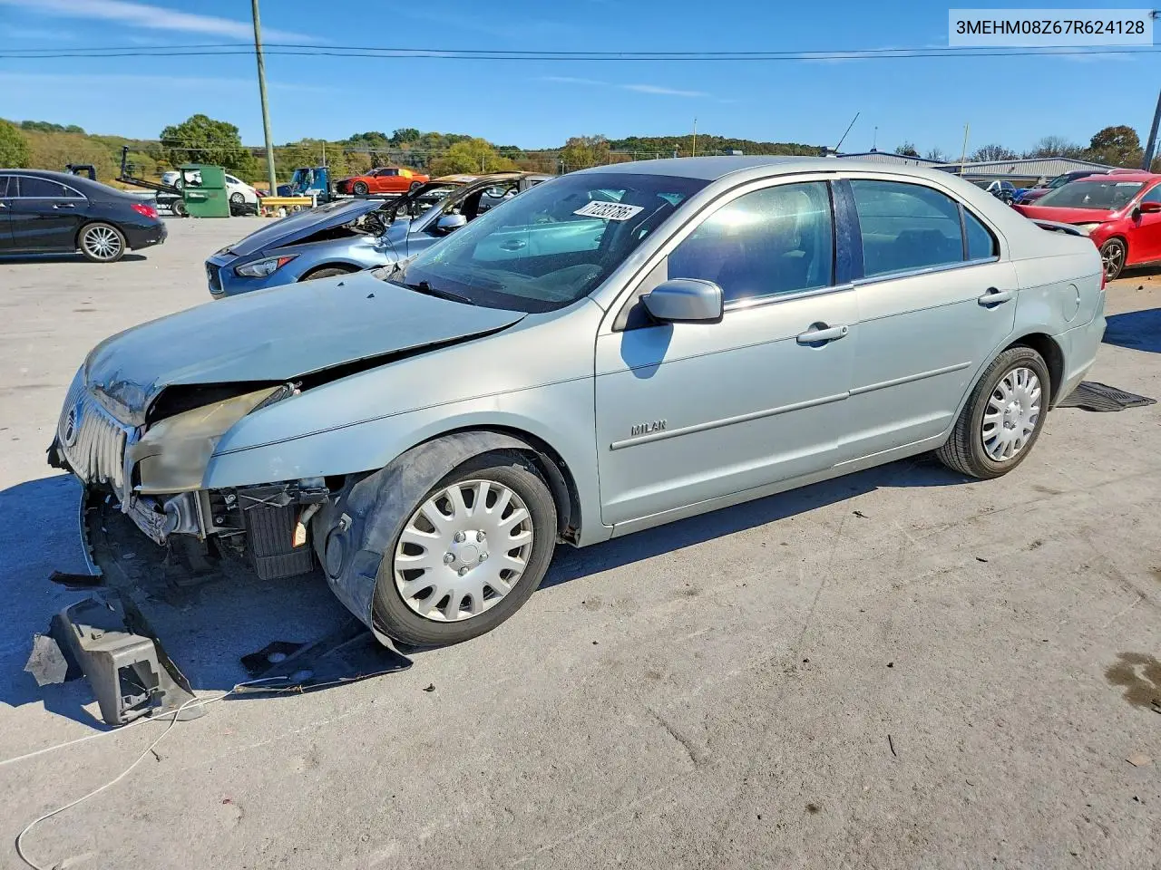 MERCURY MILAN 2007, VIN 3MEHM08Z67R624128