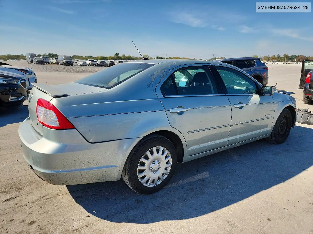 2007 MERCURY MILAN VIN 3MEHM08Z67R624128 — фото 3