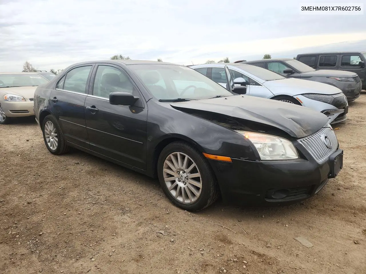 2007 MERCURY MILAN VIN 3MEHM081X7R602756 — фото 4