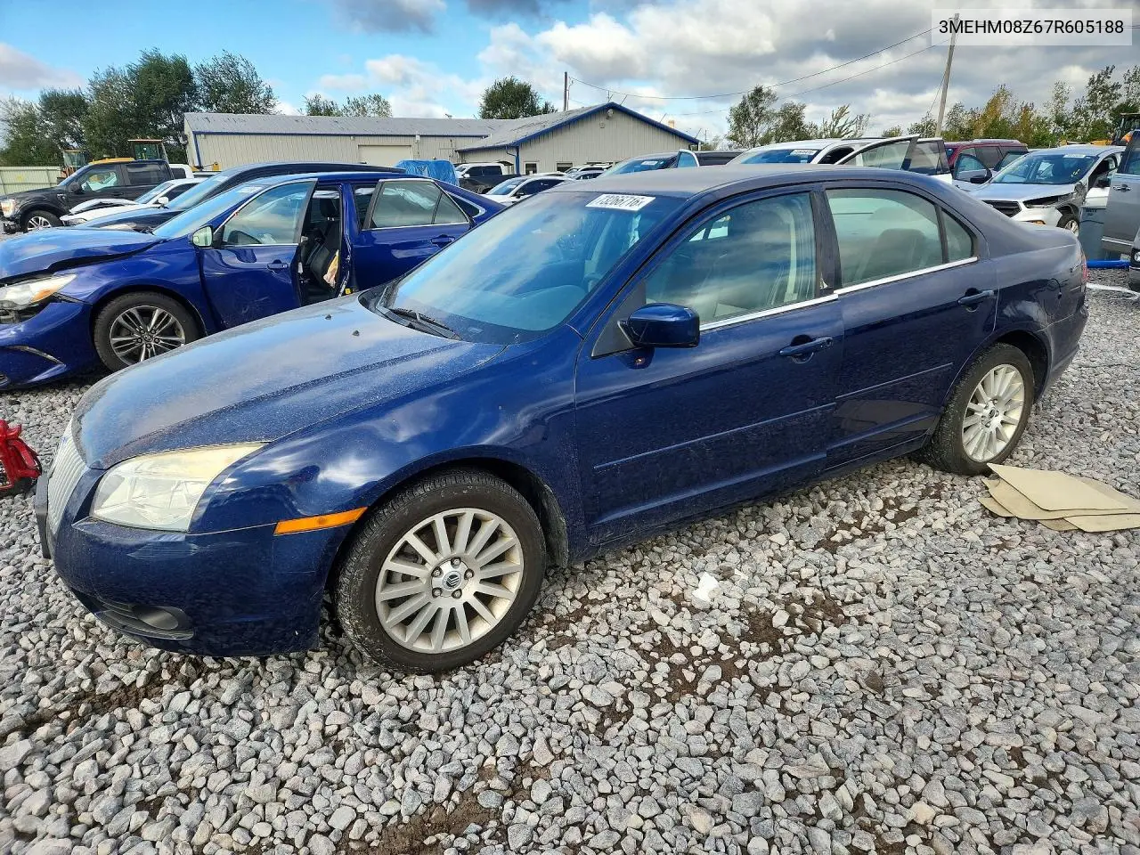 MERCURY MILAN 2007, VIN 3MEHM08Z67R605188