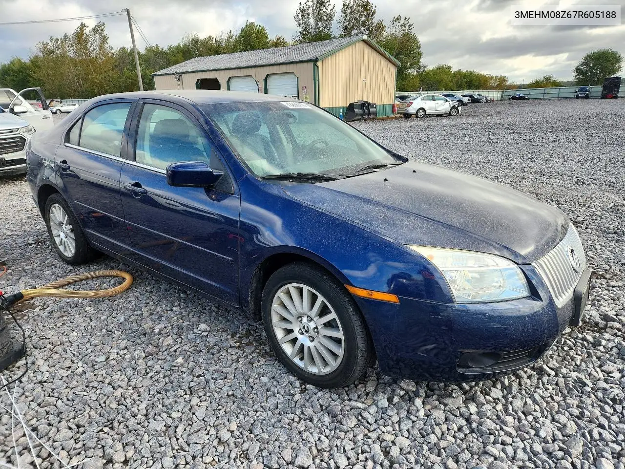 2007 MERCURY MILAN VIN 3MEHM08Z67R605188 — фото 4